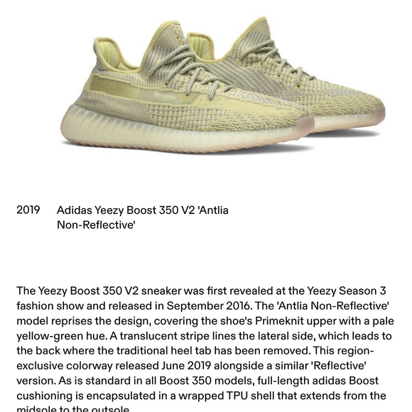 Adidas Yeezy Boost 350 V2 Antila Non-Reflective Size 13, Brand New w Box - Picture 8 of 9